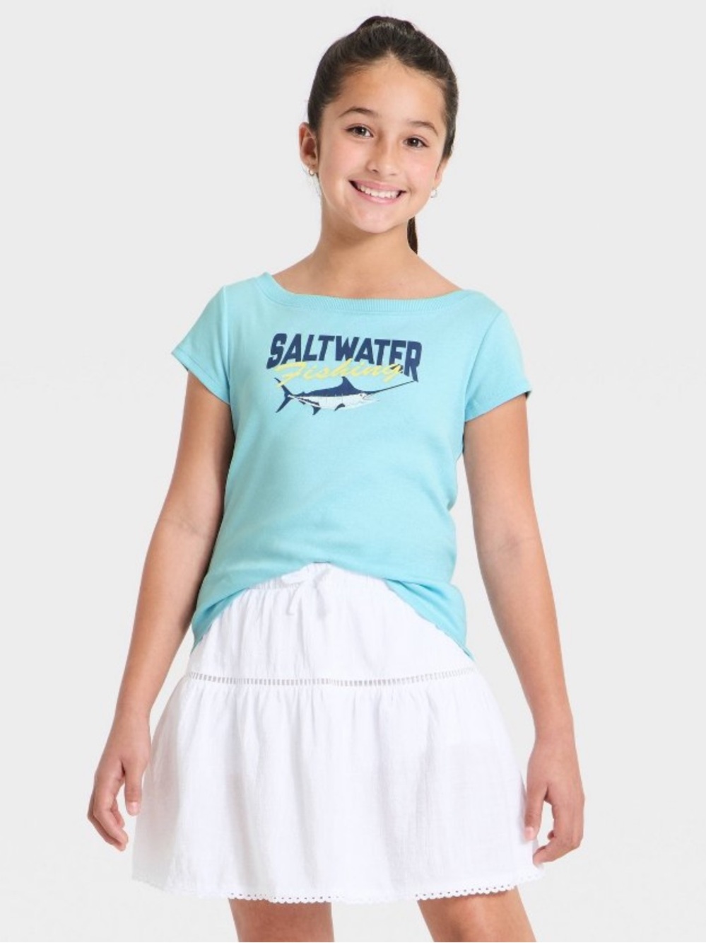 art class Light Aqua 'Saltwater' Short Sleeve Tee
